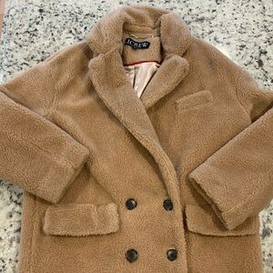 JCrew 3/4 Teddy Coat